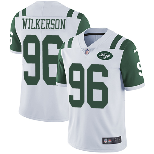Nike Jets #96 Muhammad Wilkerson White Men's Stitched NFL Vapor Untouchable Limited Jersey - Click Image to Close
